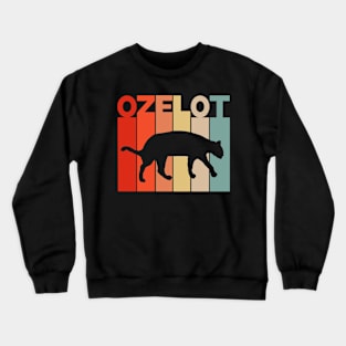 Ocelot Design Ocelot Baby Retro Cats Owner Crewneck Sweatshirt